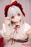 【XYGO＆人偶箱庭コラボ商品】XYGO 142cm Cカップ 酪酪 シルバーヘア 赤リボン ピンク瞳 クラシカルドレス 宣伝写真はビニールヘッド＋TPEボディ カスタマイズ可能
