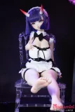 MW Girl(魔物姫)  121cm 酒吞 鬼角 メイド風コス ファンタジー系 アニメラブドール 宣伝画像はシリコンボディ バスト大