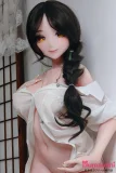 Elsa Babe AHR019 水田新奈Mizuta Nina 黒髪 編み込みスタイル イエローアイ 透け感シャツ 大人可愛いアニメ風ラブドール 宣材写真は140cm M ピンク肌 ボディー材質選択可能
