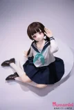 XYGO 142cm AAカップ R02 春来美桜  黒髪 ツインテール セーラー服 清楚系 アニメ風リアルドール 宣伝写真はビニールヘッド＋TPEボディ カスタマイズ可能