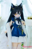 MW Girl(魔物姫)  85cm 千葉 バスト中  獣耳付き ブラックロングヘア ブラックとゴールドの衣装 オッドアイ アニメ風美少女ラブドール 宣材写真はシリコン製ボディ