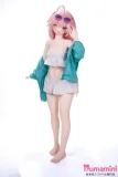 XYGO 142cm  AAカップ R04 小野 ピンクヘア サングラス付き オッドアイ 水着スタイル 二次元美少女ラブドール 宣伝写真はシリコンヘッド＋TPEボディ カスタマイズ可能