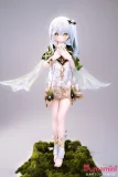 XYGO 141cm Cカップ R05ヘッド 小草 グリーン＆ホワイト衣装 コスプレ風 二次元風美少女 ゲームラブドール 宣伝写真はシリコンヘッド＋TPEボディ カスタマイズ可能