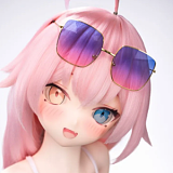 XYGO 141cm Cカップ R05ヘッド 小草 グリーン＆ホワイト衣装 コスプレ風 二次元風美少女 ゲームラブドール 宣伝写真はシリコンヘッド＋TPEボディ カスタマイズ可能