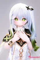 XYGO 141cm Cカップ R05ヘッド 小草 グリーン＆ホワイト衣装 コスプレ風 二次元風美少女 ゲームラブドール 宣伝写真はシリコンヘッド＋TPEボディ カスタマイズ可能