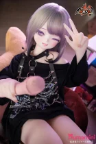 MOZU DOLL【SSR級】141cm バスト大 優愛（YuAi） 硬めビニールヘッド TPE製/MTPE製/シリコン製ボディ選択可能 パンク系衣装 ショートヘア アニメ風美少女ラブドール カスタム可