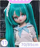 MW Girl(魔物姫)  85cm 芙芙 バスト大  グレーニットワンピース ツインテールスタイル 二次元美少女ラブドール 宣材写真はシリコン製ボディ