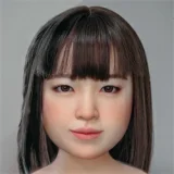 J-cute 137cm  AGB08 衣音ヘッド ブラウンヘア ツインテール 黒色キャミソール フルシリコン製 リアル美少女ラブドール