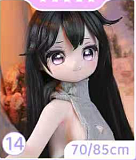 MW Girl(魔物姫)  85cm 罗塞菈（ロゼラ） バスト大 ツインテール ピンクチェック衣装 二次元美少女ラブドール 宣材写真はシリコン製ボディ