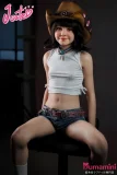 J-cute 137cm AAカップ GB28ハニー カウガールスタイル 民族風 愛らしい美少女ラブドール フルシリコン製 カスタマイズ可能
