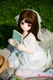 XYGO 141cm Cカップ R02ヘッド ブラウンヘア 大きな瞳を持つ二次元美少女 清楚系アニメラブドール 宣伝写真はシリコンヘッド＋TPEボディ カスタマイズ可能