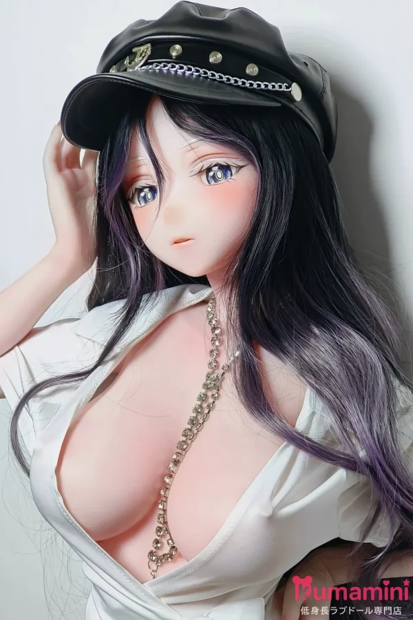 Elsa Babe 140cm-M AHR027 金枝汐Kaneda Shioヘッド クールスタイル 紫と黒のロングヘア セクシー衣装の美人ラブドール フルシリコン製  カスタマイズ可