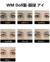 【即納・国内在庫品・送料無料】TPEラブドール 専用眼球 アイ 1セット売りEYE 目 身長100cm以上のドール用 Wmdoll工場採用品