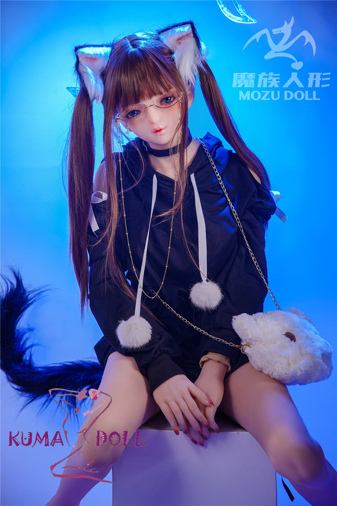 TPE製ラブドール MOZU 145cm M8ヘッド 体重25kg 肌色＆眼球色＆メイク＆ウィッグは宣材写真と同じ