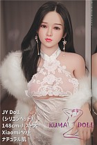 シリコン製頭部+TPEボディ JY Doll 148cm バスト大 小咪ヘッド xiaomi 掲載画像のヘッドはノーマルメイク