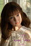 フルシリコン製ラブドール WAXDOLL 新型 142cm 貧乳  #G50ヘッド リアルメイク付き