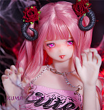 TPE製ラブドール MOZU 145cm M4ヘッド 体重25kg 肌色＆眼球色＆メイク＆ウィッグ＆衣装は宣材写真と同じ