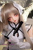 TPE製ラブドール MOZU 145cm M7ヘッド 体重25kg 肌色＆眼球色＆メイク＆ウィッグ＆衣装は宣材写真と同じ