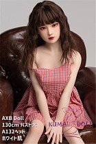 TPE製ラブドール AXB Doll 130cm バスト大 #132ヘッド 掲載画像のボディはリアルメイク付き