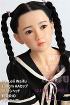 My Loli Waifu 略称MLWロり系ラブドール 138cm AAカップ 莉央RIO頭部 TPE材質ボディー ヘッド材質選択可能 メイク選択可能