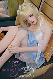 TPE製ラブドール MOZU 145cm Dカップ M2#頭部 体重25kg 肌色＆眼球色＆メイク＆ウィッグ＆衣装は宣材写真と同じ