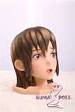 Mini Doll ミニドール TPE製オーラル専用ヘッド オナホール 黒髪 台座付き