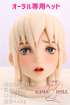 Mini Doll ミニドール TPE製オーラル専用ヘッド オナホール 白髪 台座付き