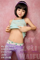 My Loli Waifu 略称MLWロり系ラブドール 126cm AAカップ Julie頭部 TPE材質ボディー ヘッド材質選択可能 メイク選択可能