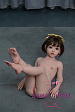 フルシリコン製ラブドール WAXDOLL 新型 110cm バスト平 #G58ヘッド リアルメイク付き
