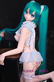 TPE製ラブドール MOZU 145cm Bカップ 小音（二次元バージョン）体重25kg 肌色＆眼球色＆メイク＆ウィッグ＆衣装は宣材写真と同じ