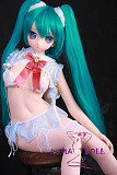 TPE製ラブドール MOZU 145cm Bカップ 小音（二次元バージョン）体重25kg 肌色＆眼球色＆メイク＆ウィッグ＆衣装は宣材写真と同じ