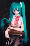 TPE製ラブドール MOZU 145cm Bカップ 小音（二次元バージョン）体重25kg 肌色＆眼球色＆メイク＆ウィッグ＆衣装は宣材写真と同じ