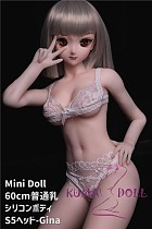 Mini Doll ミニドール セックス可能 60cm普通乳シリコン S5ヘッド Gina 身長選択可能