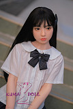 フルシリコン製ラブドール WAXDOLL 新型 142cm 貧乳 GD03ヘッド リアルメイク付き