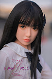 フルシリコン製ラブドール WAXDOLL 新型 142cm 貧乳 GD03ヘッド リアルメイク付き