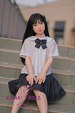 フルシリコン製ラブドール WAXDOLL 新型 142cm 貧乳 GD03ヘッド リアルメイク付き