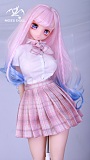 2.6kg フルシリコン製 MOZU 63cm 小桃(xiaotao) 肌色＆眼球色＆メイク＆ウィッグ＆衣装は宣材写真と同じ 小型で軽量化で収納しやい 使いやすい