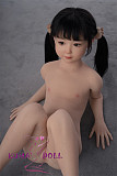 シリコン製頭部+TPEボディ ラブドール WAXDOLL 110cm バスト平 GB02ヘッド