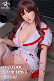 TPE製ラブドール MOZU 163cm Hカップ 小悠頭部 ラブドール 体重35kg  肌色＆眼球色＆メイク＆ウィッグ＆衣装は宣材写真と同じ