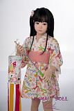 シリコン製頭部+TPEボディ ラブドール AXB Doll 新型120cm バスト平 GB05Rヘッド 掲載画像のボディはリアルメイク付き
