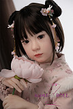 シリコン製頭部+TPEボディ ラブドール AXB Doll 新型110cm バスト平 GB05Rヘッド 掲載画像のボディはリアルメイク付き