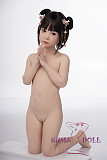 シリコン製頭部+TPEボディ ラブドール AXB Doll 新型110cm バスト平 GB05Rヘッド 掲載画像のボディはリアルメイク付き