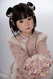 シリコン製頭部+TPEボディ ラブドール AXB Doll 新型110cm バスト平 GB05Rヘッド 掲載画像のボディはリアルメイク付き