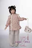 シリコン製頭部+TPEボディ ラブドール AXB Doll 新型110cm バスト平 GB05Rヘッド 掲載画像のボディはリアルメイク付き