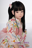 シリコン製頭部+TPEボディ ラブドール AXB Doll 新型120cm バスト平 GB05Rヘッド 掲載画像のボディはリアルメイク付き
