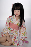 シリコン製頭部+TPEボディ ラブドール AXB Doll 新型120cm バスト平 GB05Rヘッド 掲載画像のボディはリアルメイク付き
