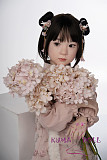 シリコン製頭部+TPEボディ ラブドール AXB Doll 新型110cm バスト平 GB05Rヘッド 掲載画像のボディはリアルメイク付き