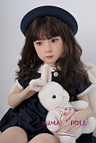 シリコン製頭部+TPEボディ ラブドール AXB Doll 新型110cm バスト平 GB06ヘッド 掲載画像のボディはリアルメイク付き