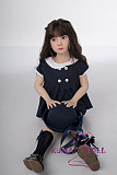 シリコン製頭部+TPEボディ ラブドール AXB Doll 新型110cm バスト平 GB06ヘッド 掲載画像のボディはリアルメイク付き