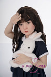シリコン製頭部+TPEボディ ラブドール AXB Doll 新型110cm バスト平 GB06ヘッド 掲載画像のボディはリアルメイク付き